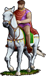 Oktavianus on a horse